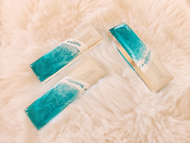 448.オーシャンレジンアート 箸置きorペーパーウェイト