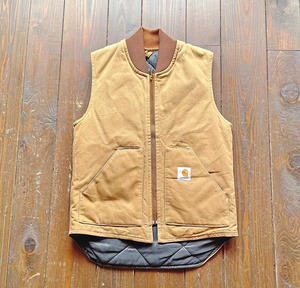 80s Carhartt Duck work vest〈 Carhartt Brown 〉 Size SMALL