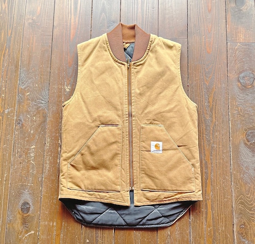 80s Carhartt Duck work vest〈 Carhartt Brown 〉 Size SMALL