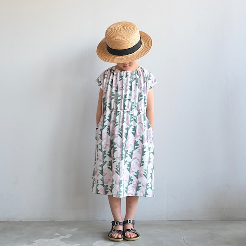 《mina perhonen 2024SS》twin flower ワンピース / white / 110-130cm