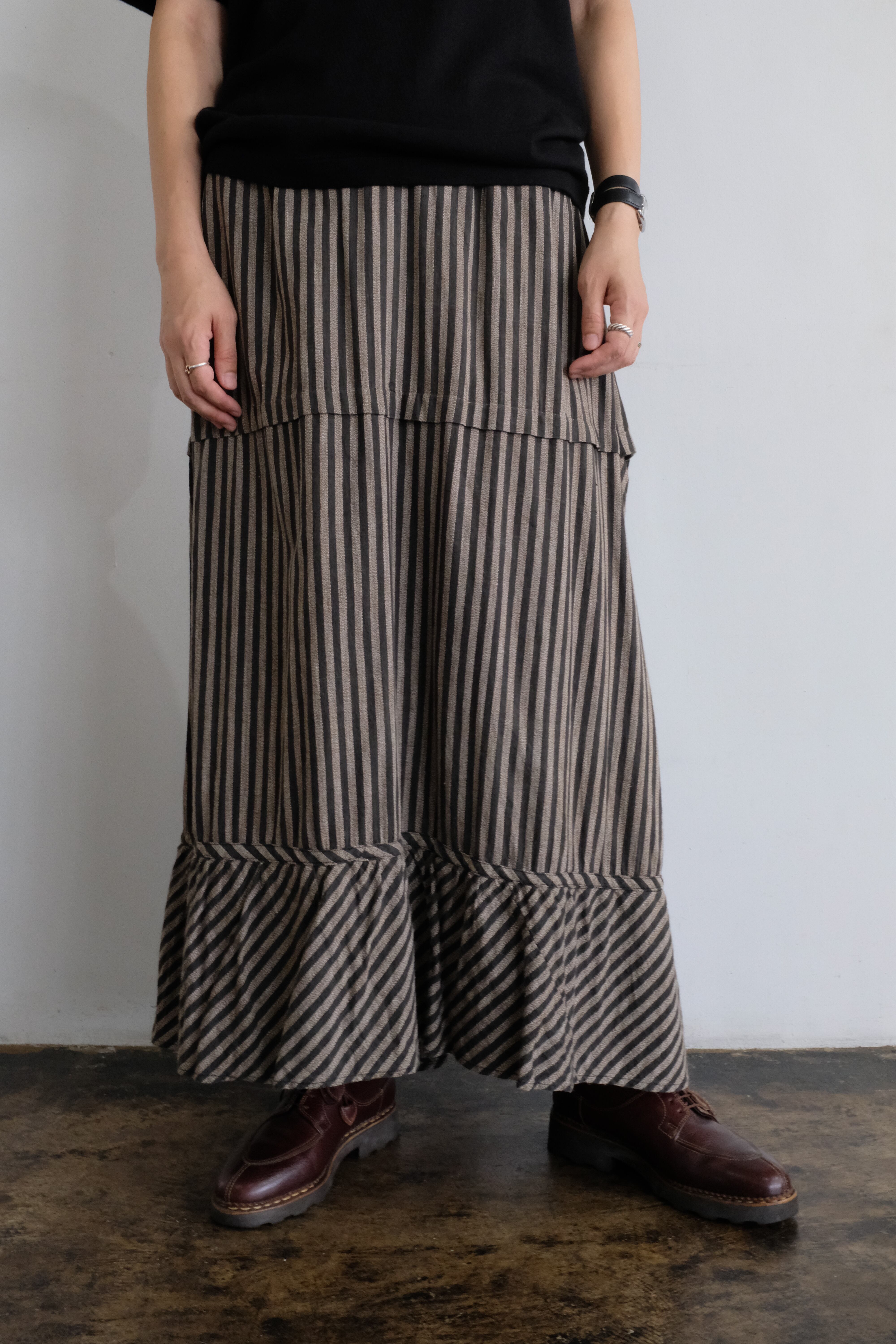 antique]france cotton stripe skirt | YES-姫路の美容院と服のお店YES