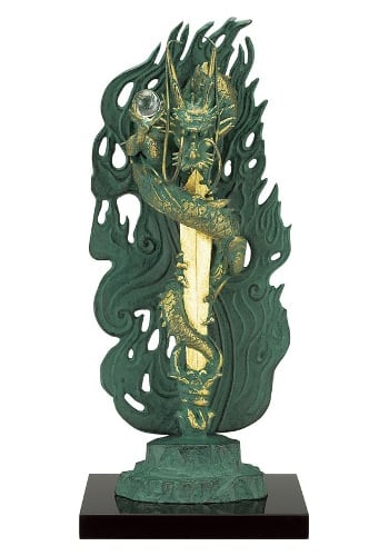 倶利伽羅不動 尺1 青銅色