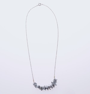 シルバーけしあこやネックレス　N1042　Silver Keshi Akoya Pearl Necklace