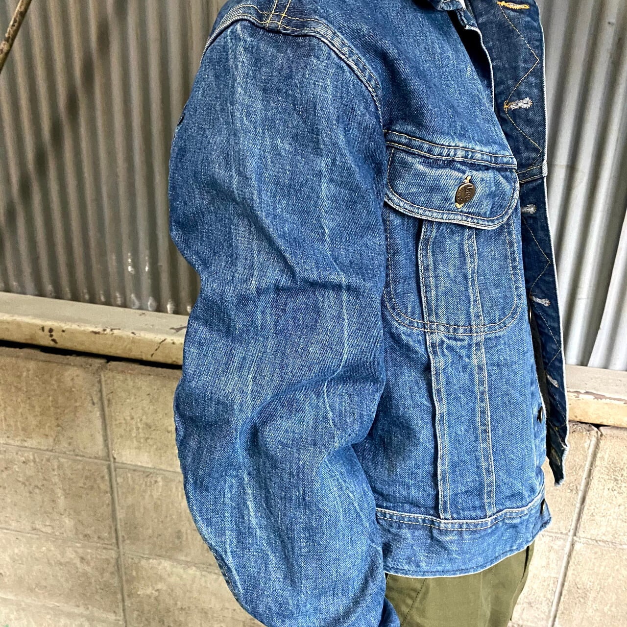 70年代 USA製 Lee リー デニムジャケット メンズL相当 古着 70s