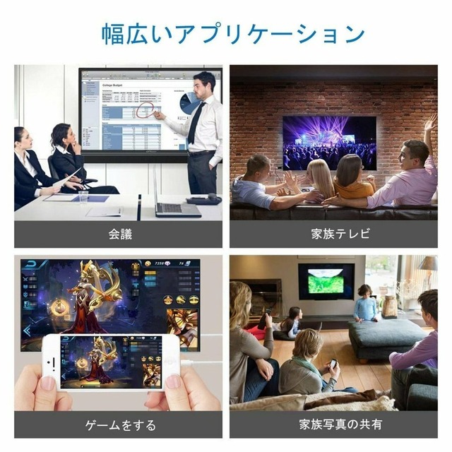 設定免除 Lightning - Digital AVアダプタ HD HDMI 変換ケーブル 