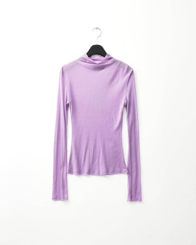 [999HUMANITY] MID NECK TENCEL LONGSLEEVE (LAVENDER) 正規品  韓国 ブランド 韓国ファッション 韓国代行 999 ヒューマニティ HUMANITY 日本 店舗