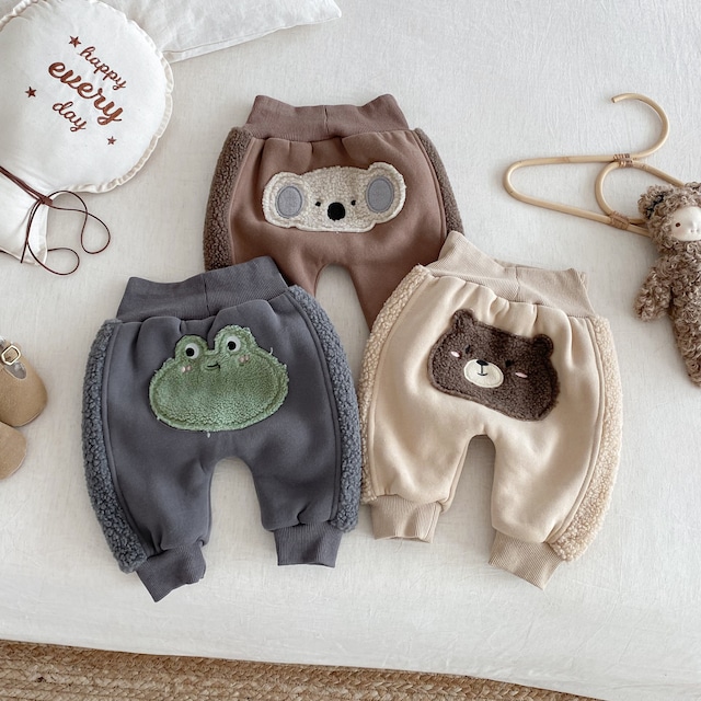【BABY&KID】暖かいビッグクマパンツ
