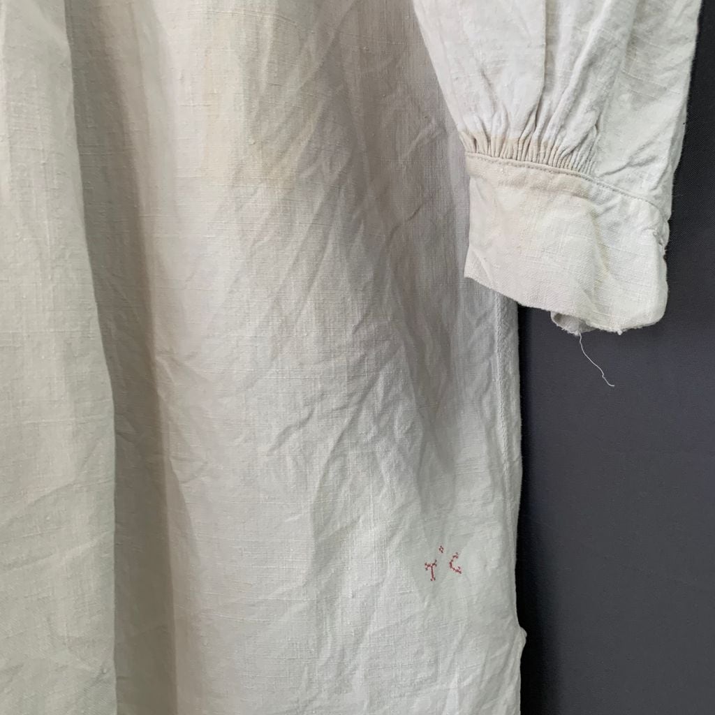 20s アンティーク French Linen フレンチ リネン スモックシャツ