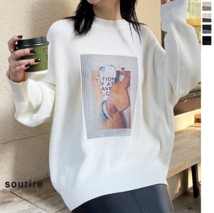 Knit pullover（off white①）