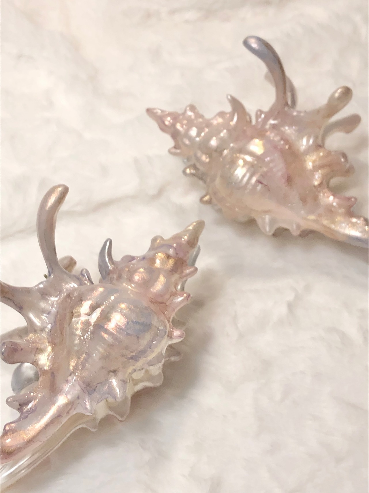 マーメイドヘアクリップ　貝型ヘアクリップ