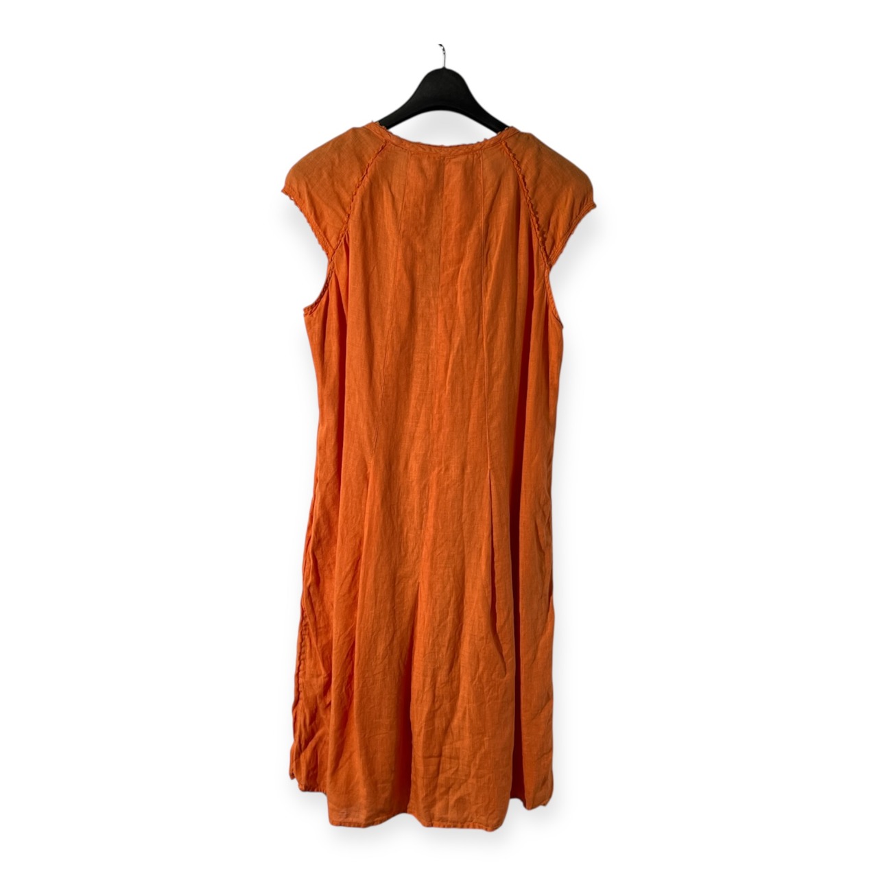 ZYGA Lin’n Laundry リネン100% ズィガ ラン ランドリー チュニック ワンピース サイズ 36/XS /オレンジ/リトアニアリネン