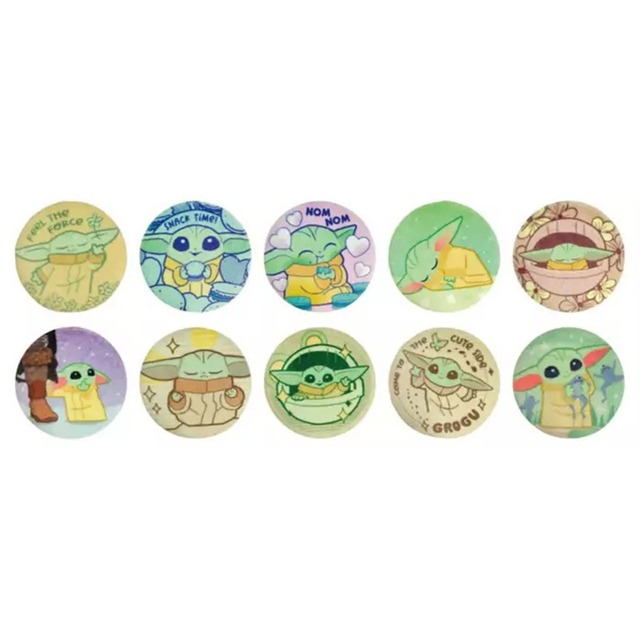 【ロット販売】【10入】グローグーふわふわ缶バッジ2単品（TD）(8100116)