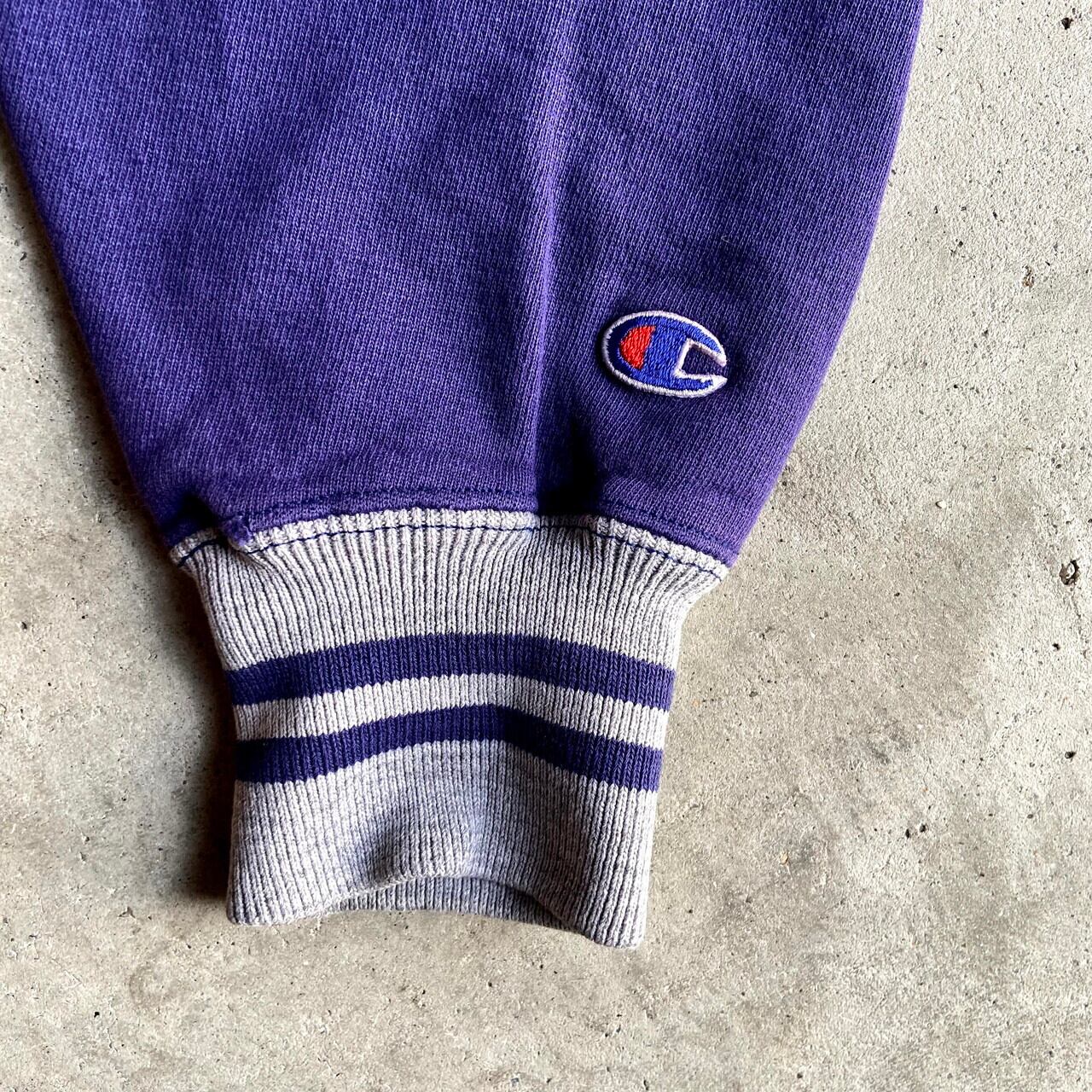 Champion チャンピオン スウェットトレーナー パープル ロゴ 90s