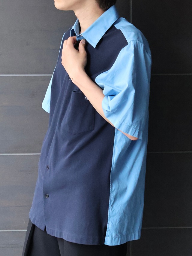 【stella mccartney】oversize bicolor shirt