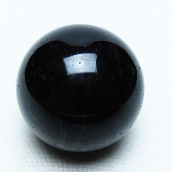 モリオン 丸玉 36mm 黒水晶 スフィア 置物 一点物 141-8052
