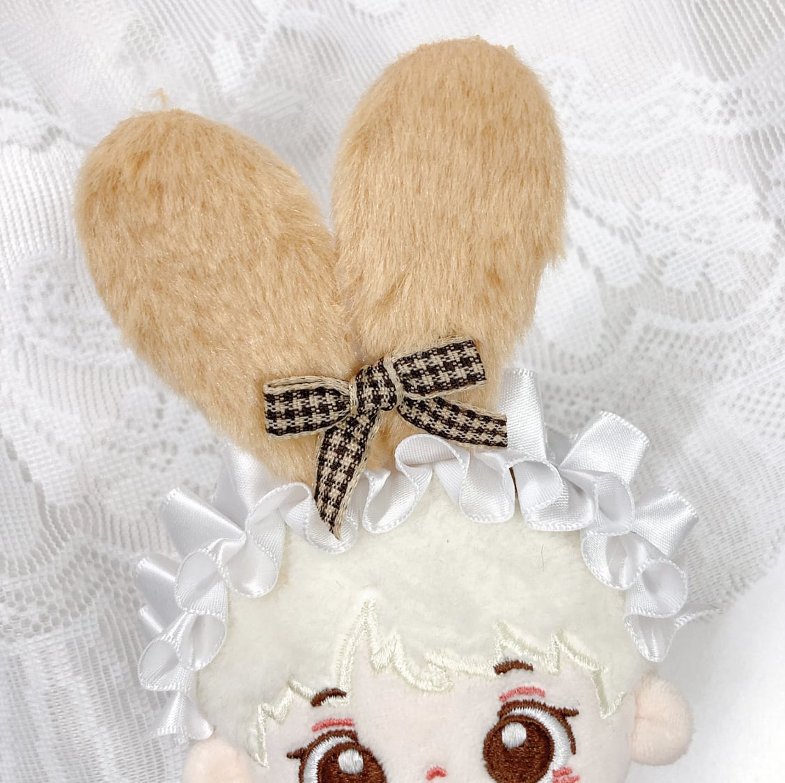 ふわふわ耳付きヘッドドレス&フリルドレスセット 10cm用 TGMC-1292