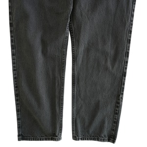 Wrangler W38 L32 ブラックデニムパンツ