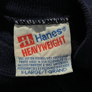 【Hanes】90s USA製 無地 プレーン X-Large オールドスウェット トレーナー us古着