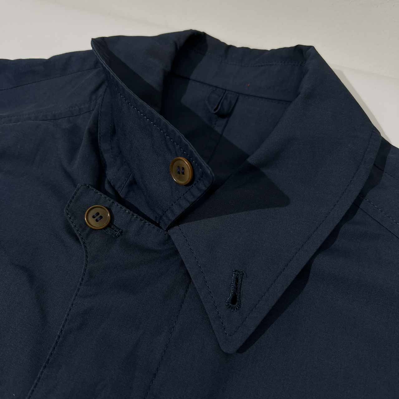 FICCE フィッチェ ヨシユキコニシ ロング ステンカラーコート M /ネイビー/ドン小西