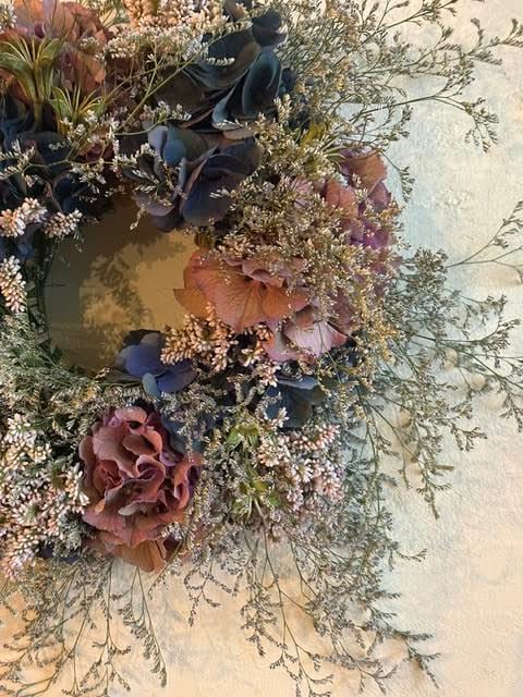 ハンドメイド グレビレアゴールド リース Grevillea gold Pampasglass