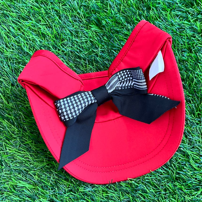ロゴ刺繍サンバイザー (取り外し可能リボン付き) | Festa Golf