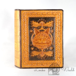 Antique book wallet【long-haired Cat】