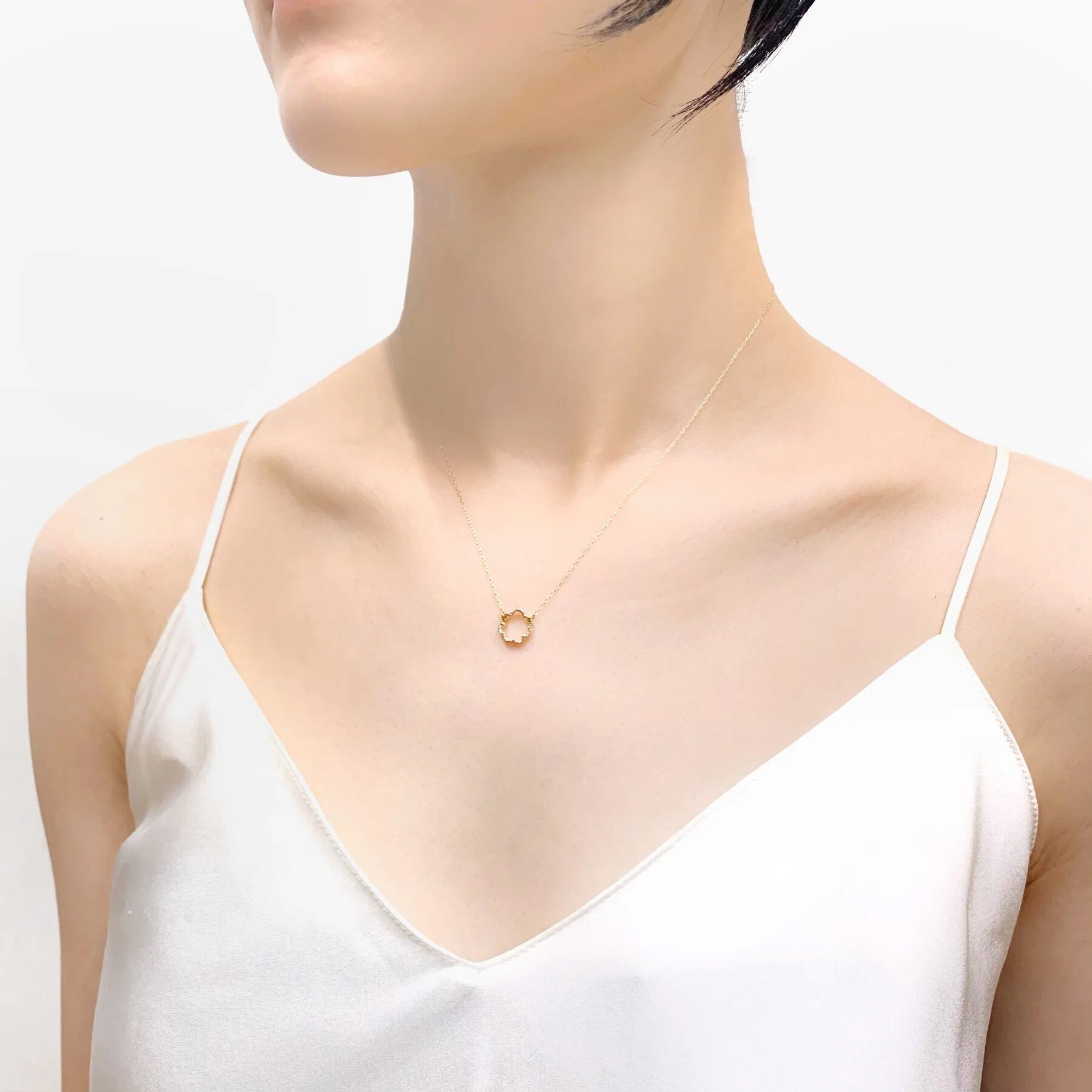 アトリエカオル バー　ネックレス　K10 スターダスト ネックレス／K10 ピンクゴールド | KAORU (Women