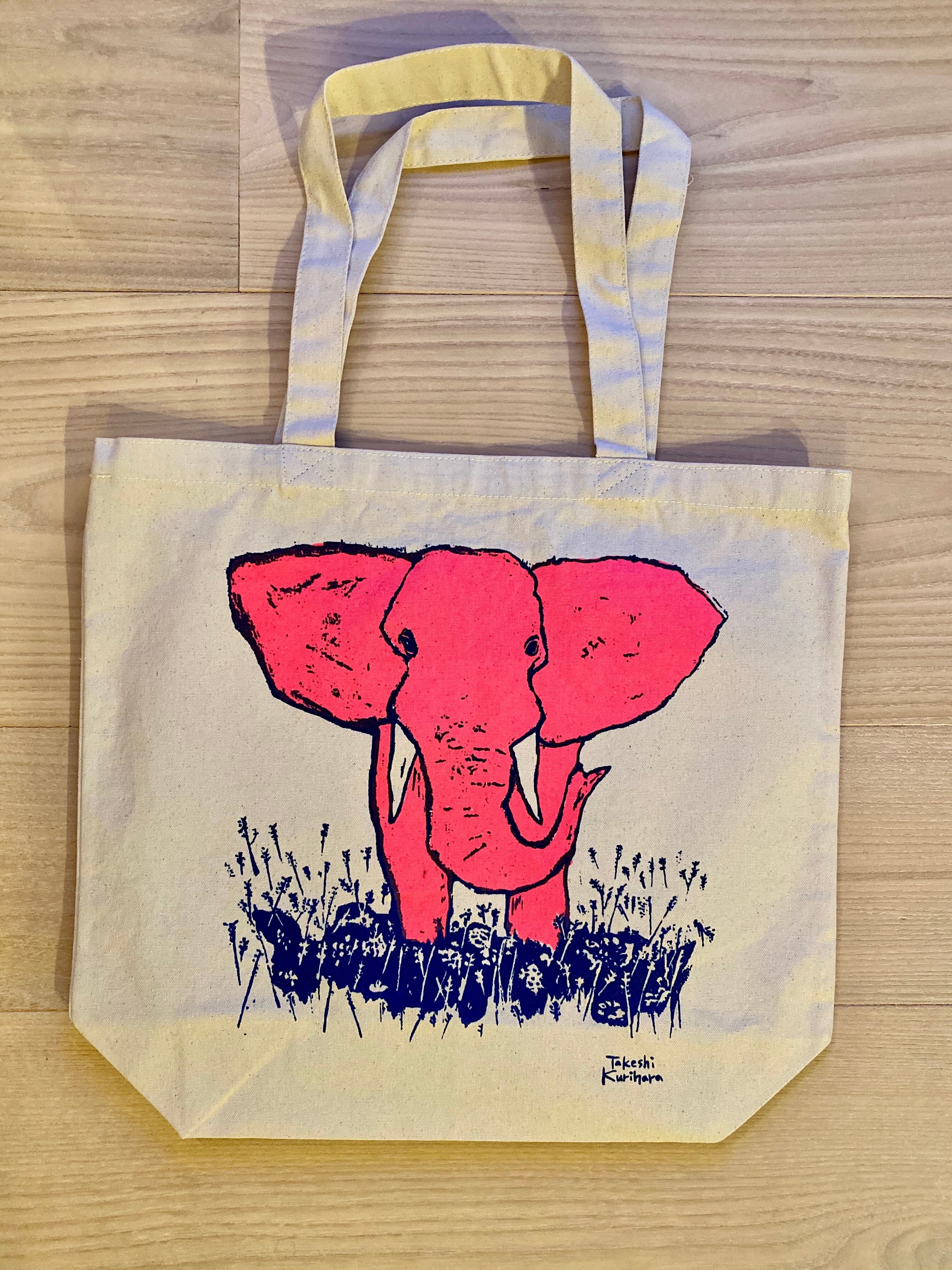 Tote bag with design of "Elephant and a barbar"