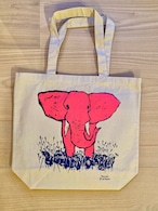 Tote bag with design of "Elephant and a barbar"