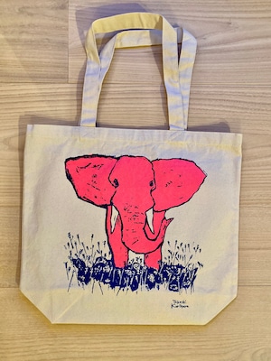 Tote bag with design of "Elephant and a barbar"