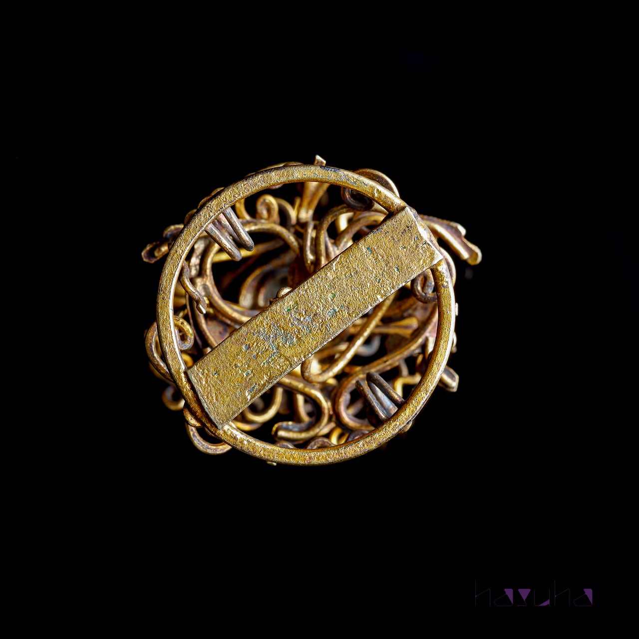 アンティーク 清王朝 ゴールドリーフ インセクト（甲虫） ワイヤー