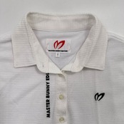 MASTER BUNNY EDITION マスターバニー 半袖 ポロシャツ シャツ 薄手 サイズ 1/ホワイト 白系/レディース ゴルフ 非売品 パーリーゲイツ