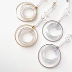 揺れるダブルフープピアス／イヤリング｜サムネイル3