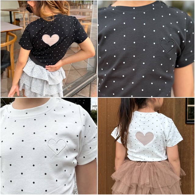 ドット♡くり抜きトップス［HT-026046］