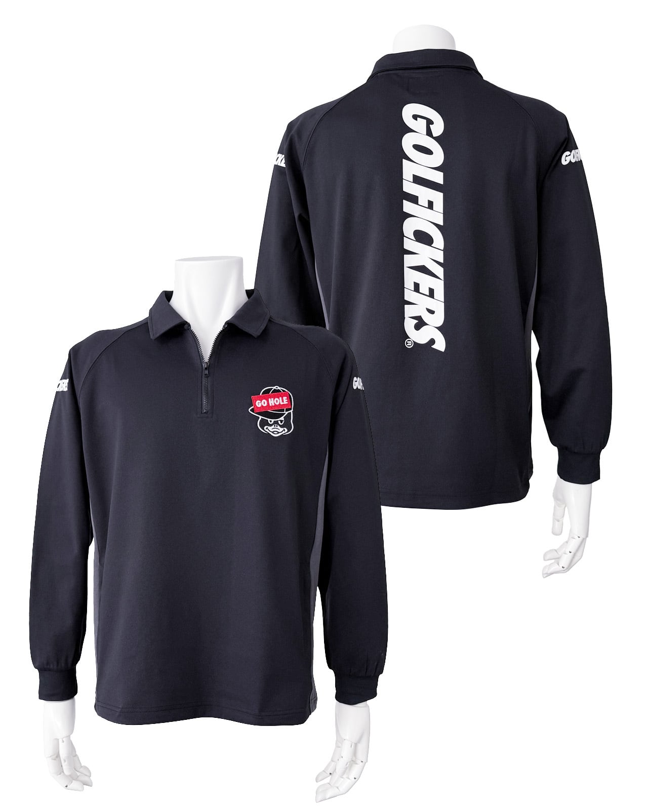 Golfickers ブラック　ゴルフウェア GOLFICKERS (ゴルフィッカーズ) ゴルフウェア(トップス) メンズ