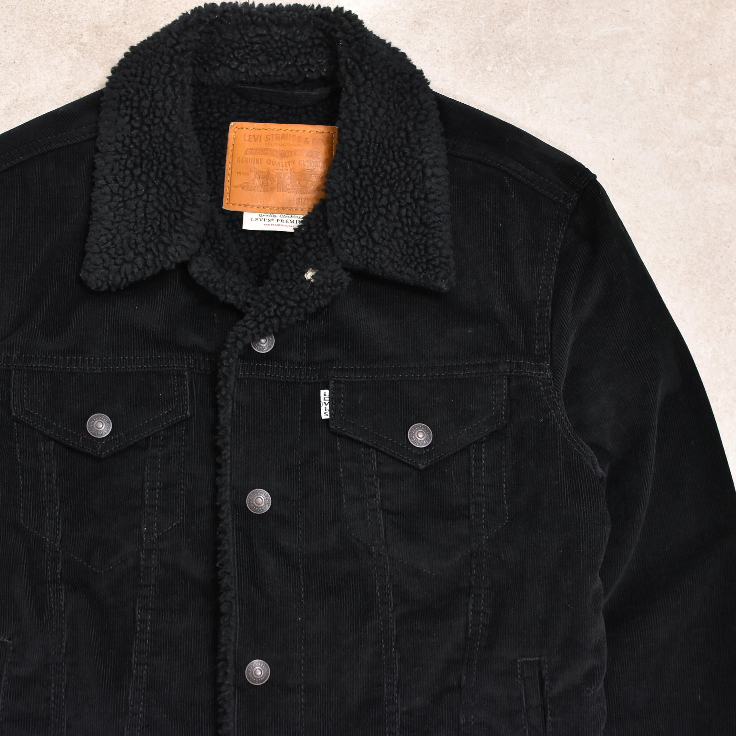 00s LEVI'S PREMIUM sherpa trucker jkt