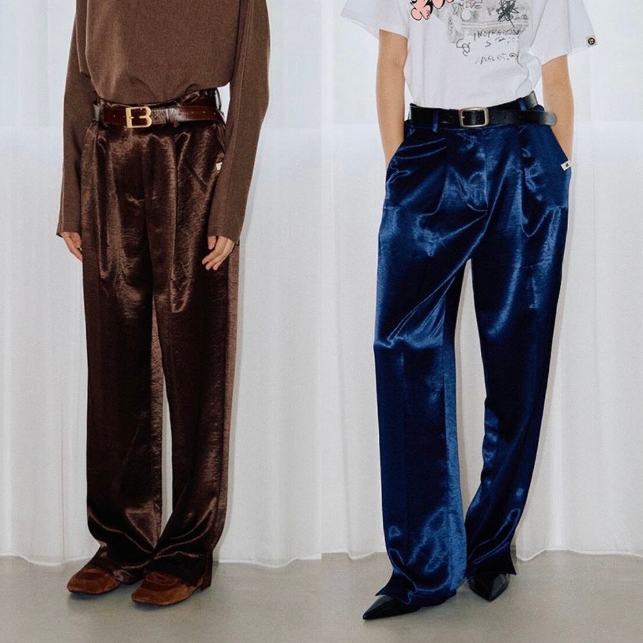 null. 】サテンタックパンツ | valance 福井｜レディース セレクト