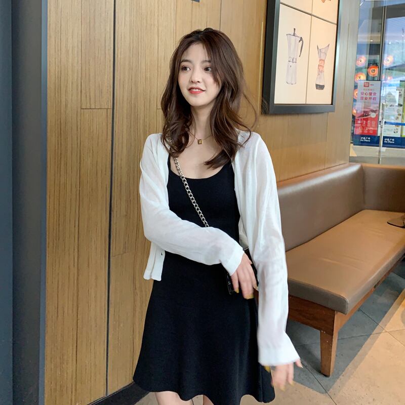 薄手レディースサマーニットカーディガンジャケット ブラウス 夏物 シルク スーパーモール40436786036