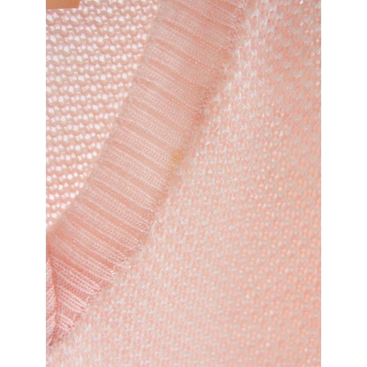 【courreges paris】Made in France 70's acrylic-mohair v-neck sweater(クレージュ アクリルモヘヤVネックニットプルオーバー セーター)12a