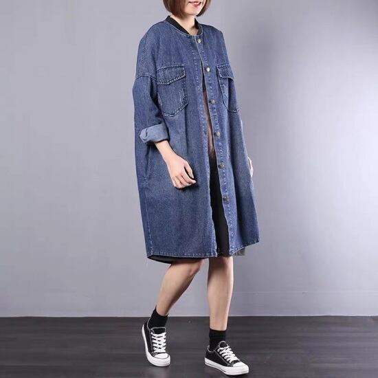 デニムロングカーディガン