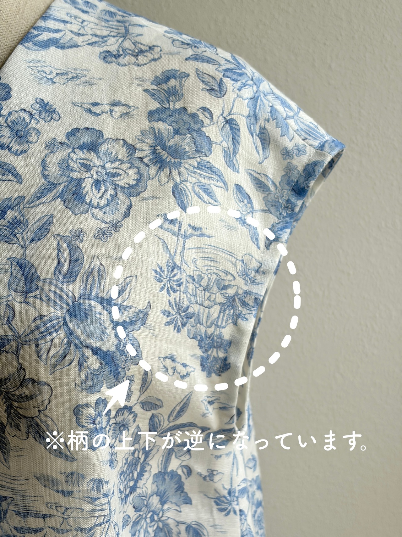 マキシワンピース：リバティ フランダースリネンの画像07