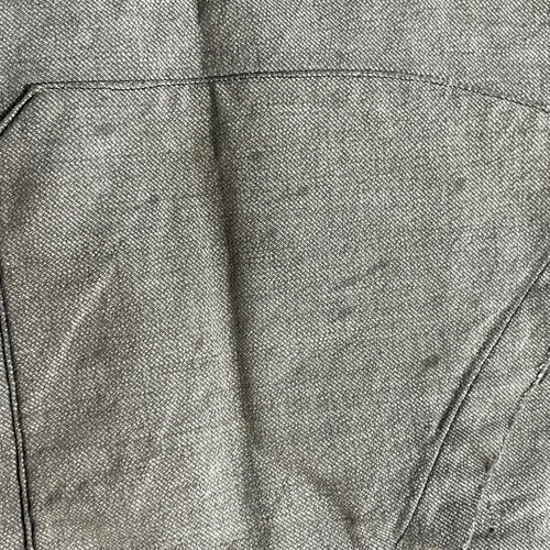 50s MANLTH 刺繍タグ ごま塩 ブラックシャンブレー アトリエコート 詳細写真15