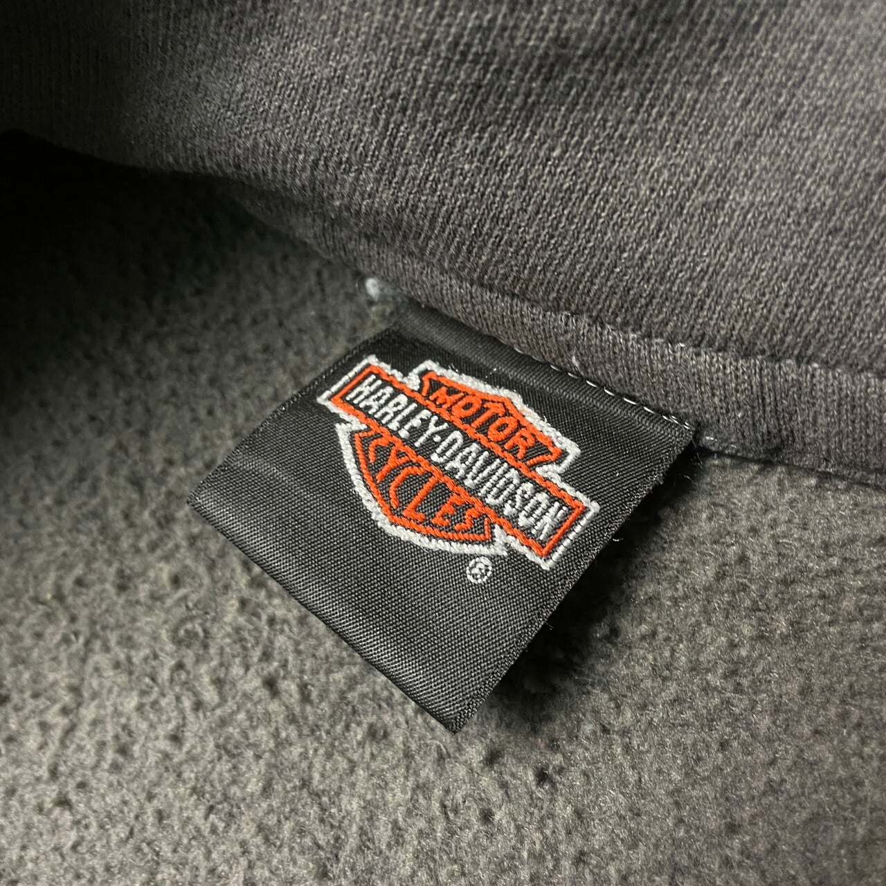 ヴィンテージラベル USA製 Harley-Davidson ハーレーダビッドソン ハーフジップ スウェット