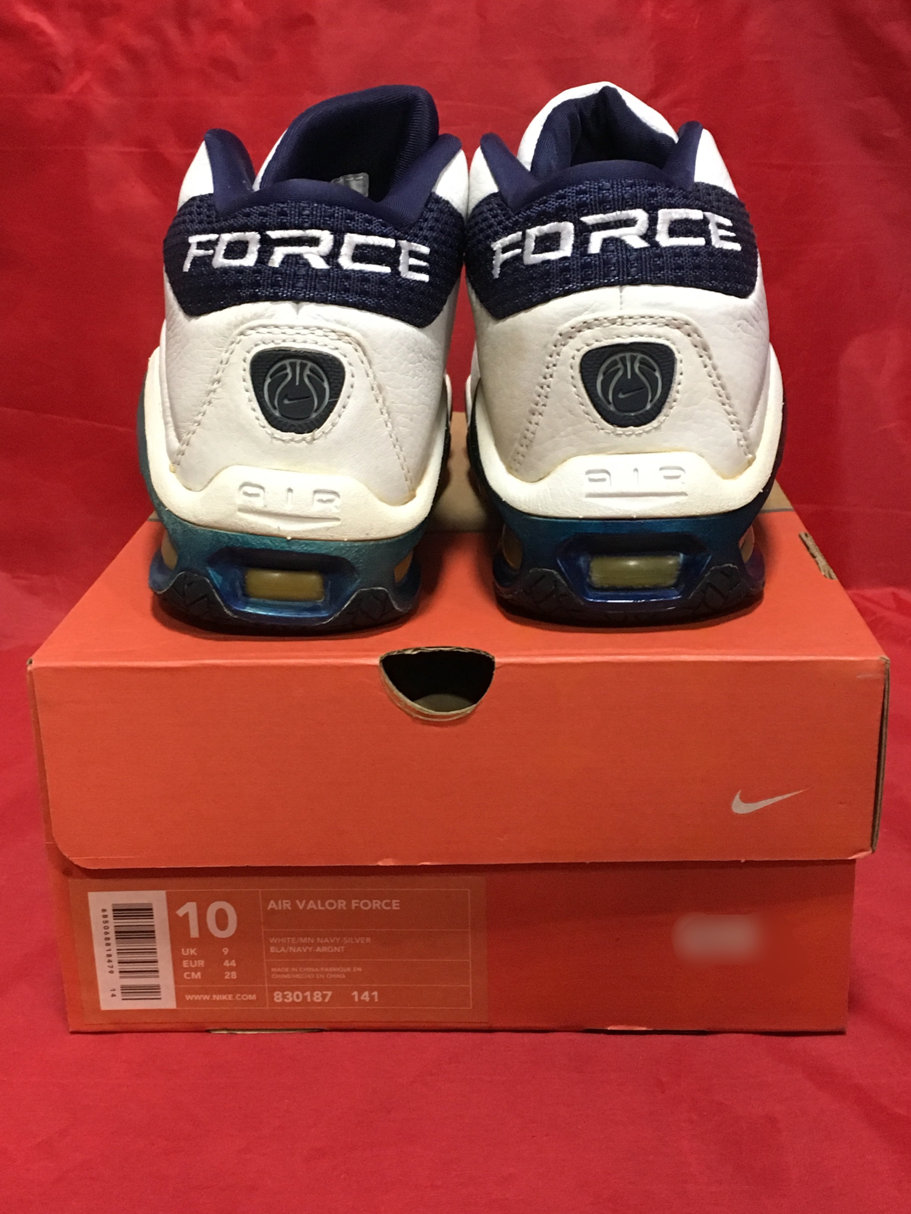 NIKE（ナイキ）AIR VALOR FORCE（バロアー フォース）10 28cm 白/紺 ⑫