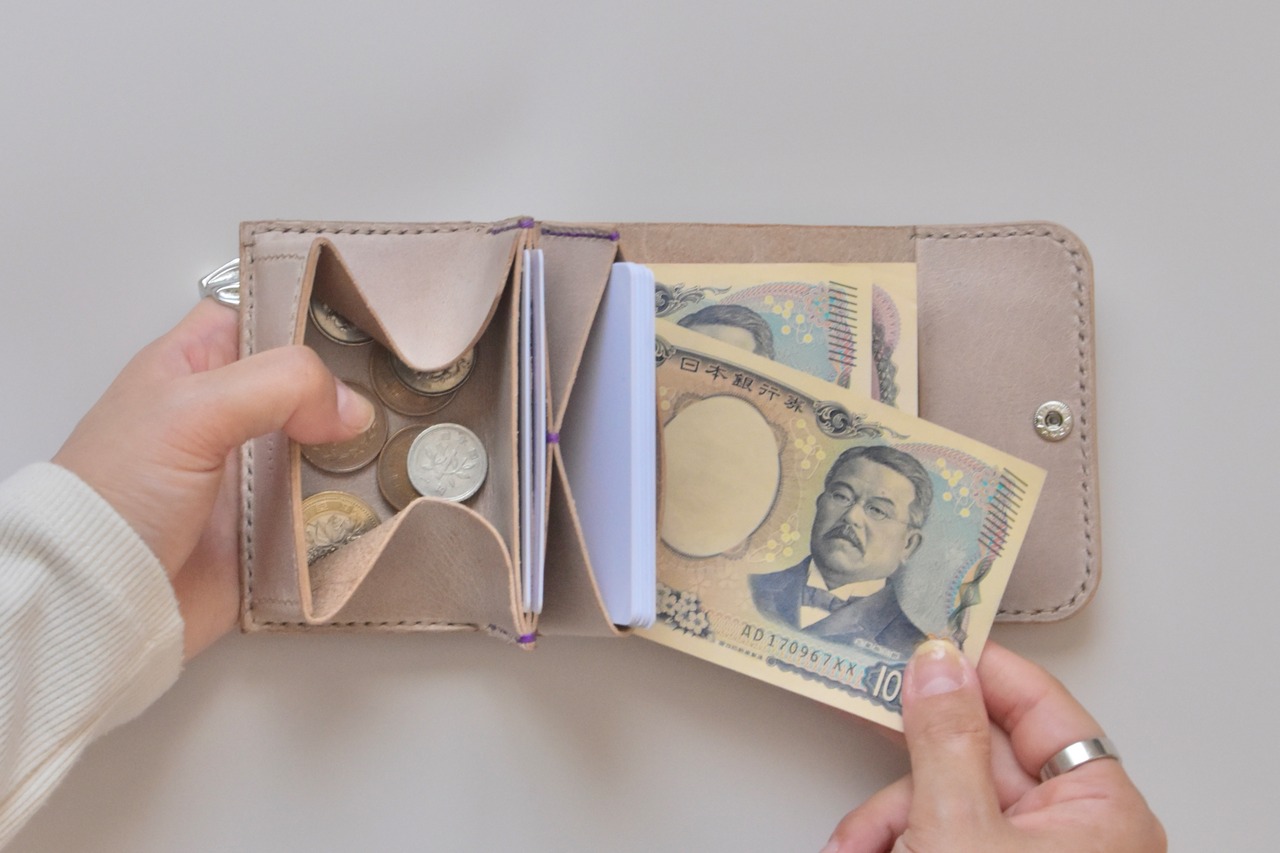 POPUP wallet "燦" 【beige】・画像9