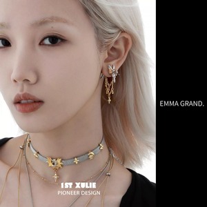 夢空を駆けるペガサスの星落ちピアス E00637