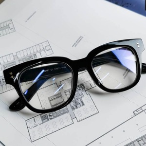 レトロ太フレームメガネ　MT0080126