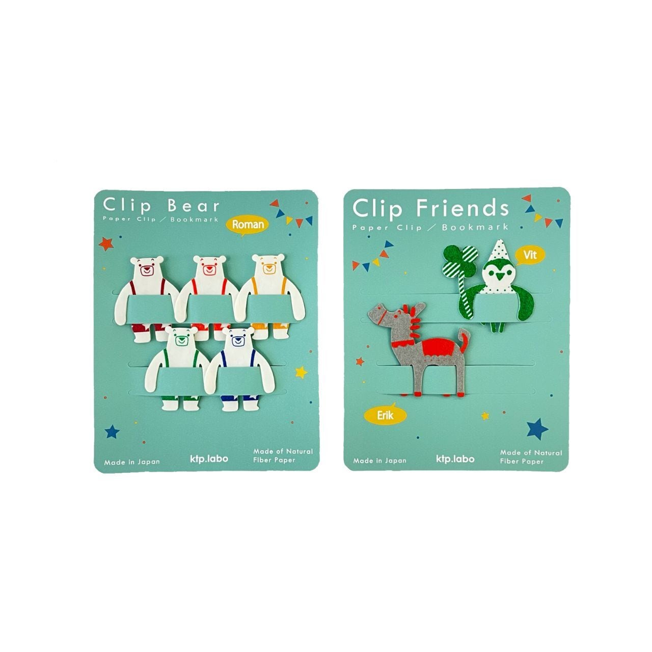 クリップベアー＆クリップフレンズ / 2つセット | ktp.labo®