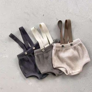 【オトク】ナチュラル無地サロペット