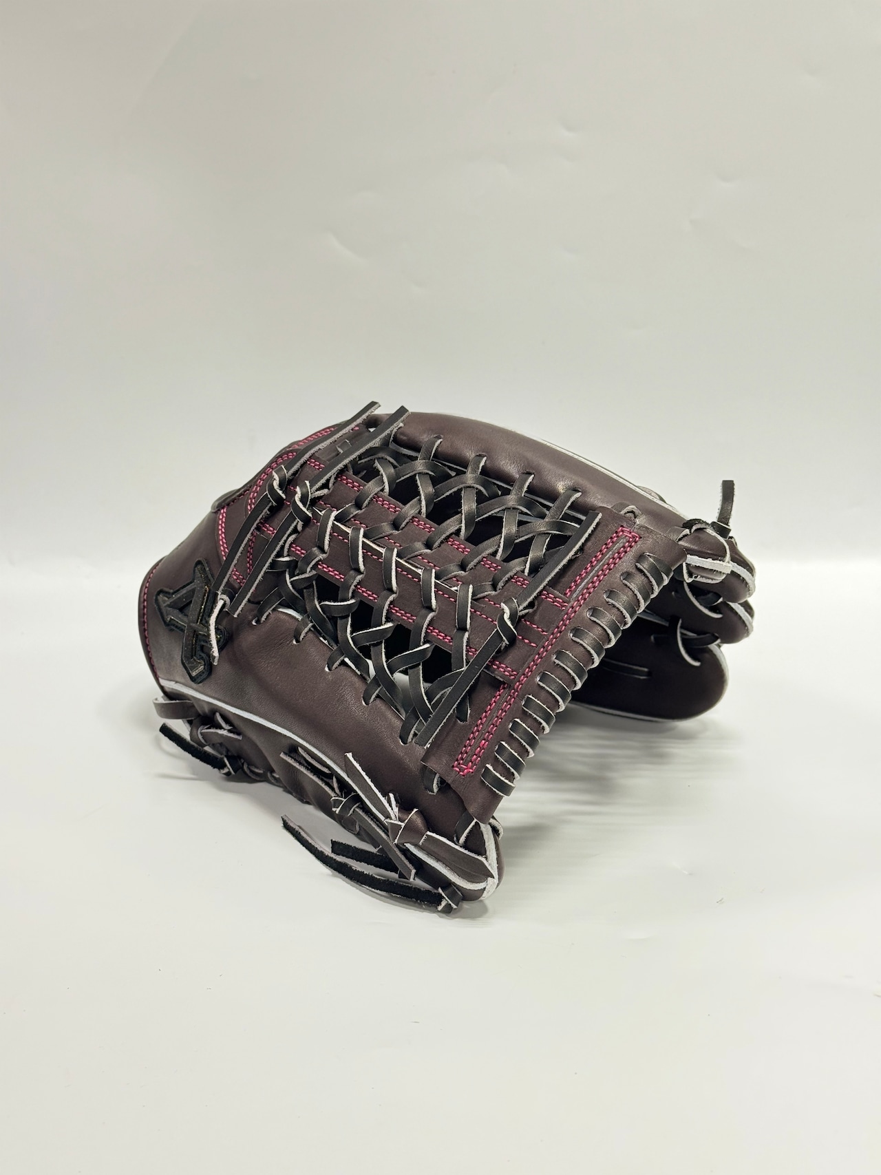 ATOMSーアトムズ 限定硬式グラブ 高校野球対応 外野手モデル 右投げ用 APLーUR007+型 Dブラウン×中白ブラウン・画像4